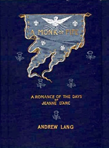 Book cover "A Monk of Fife" by Andrew Lang